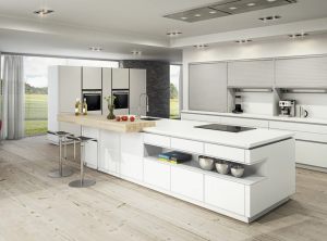 Modelo de estilo minimalista aplicado em cozinha